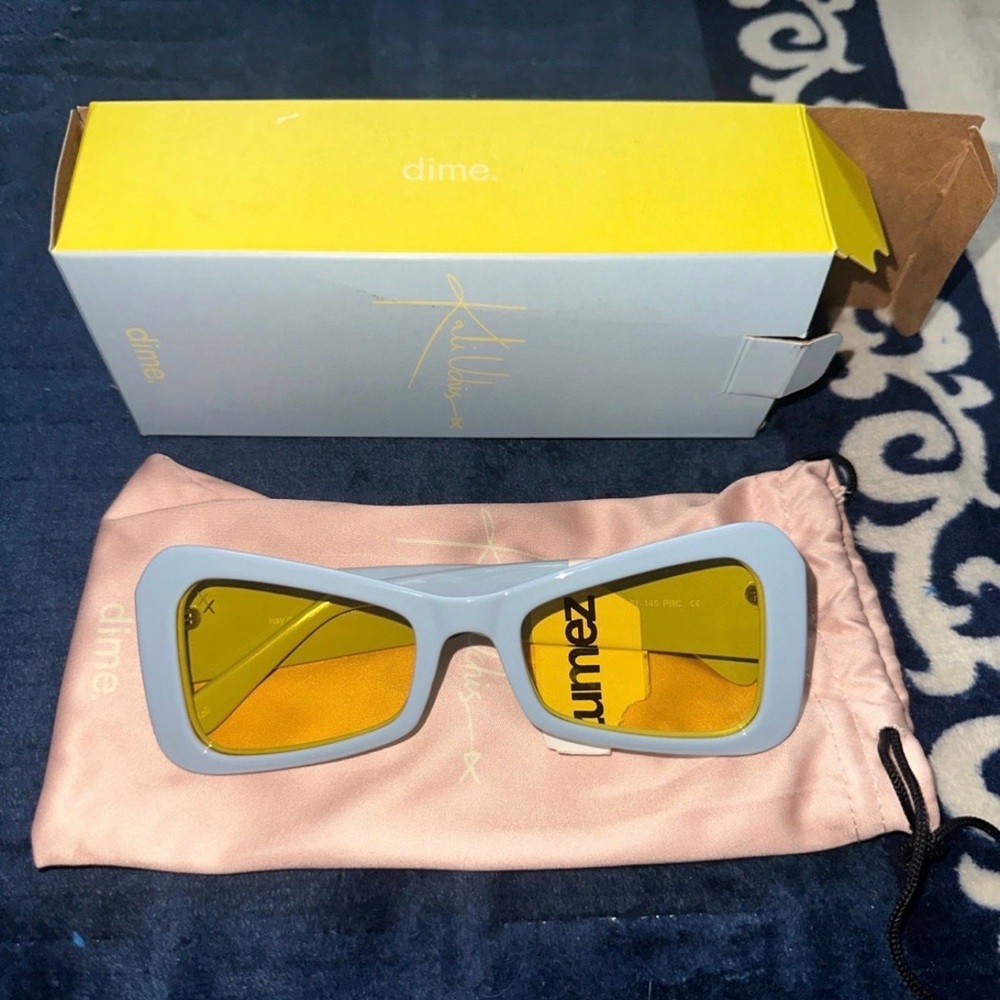 Dime x Kali Uchis Yellow polar Lens Sunglasses
